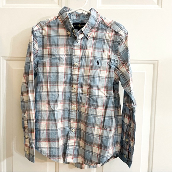 🎉2X HP🎉Ralph Lauren Boys Size 7 Button Down Shirt - Picture 2 of 7